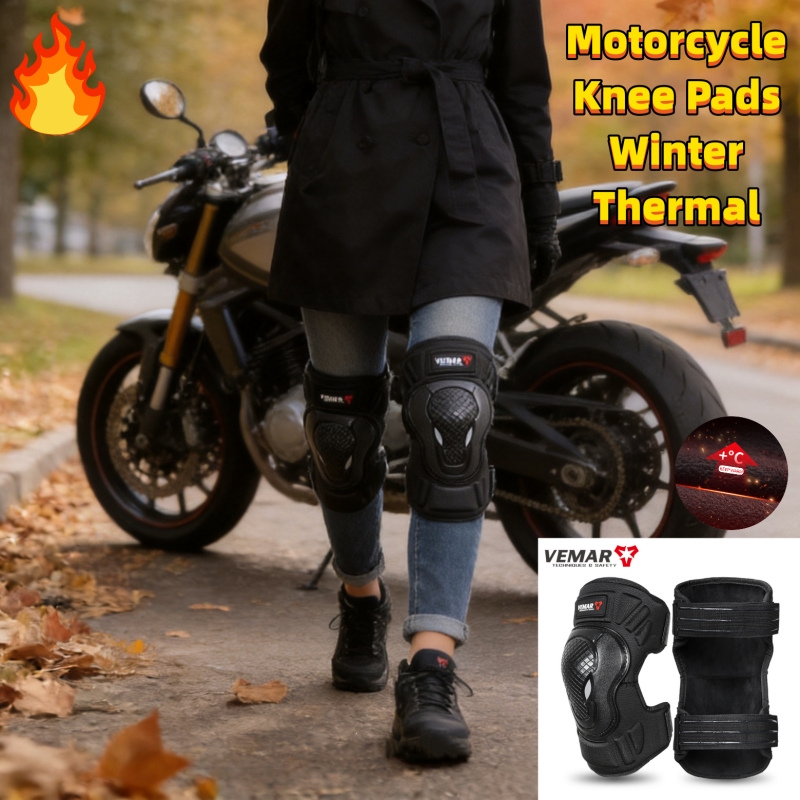 Motorcycle Gear For Woman - VEMAR Fleece Lined Winter Motorcycle Knee