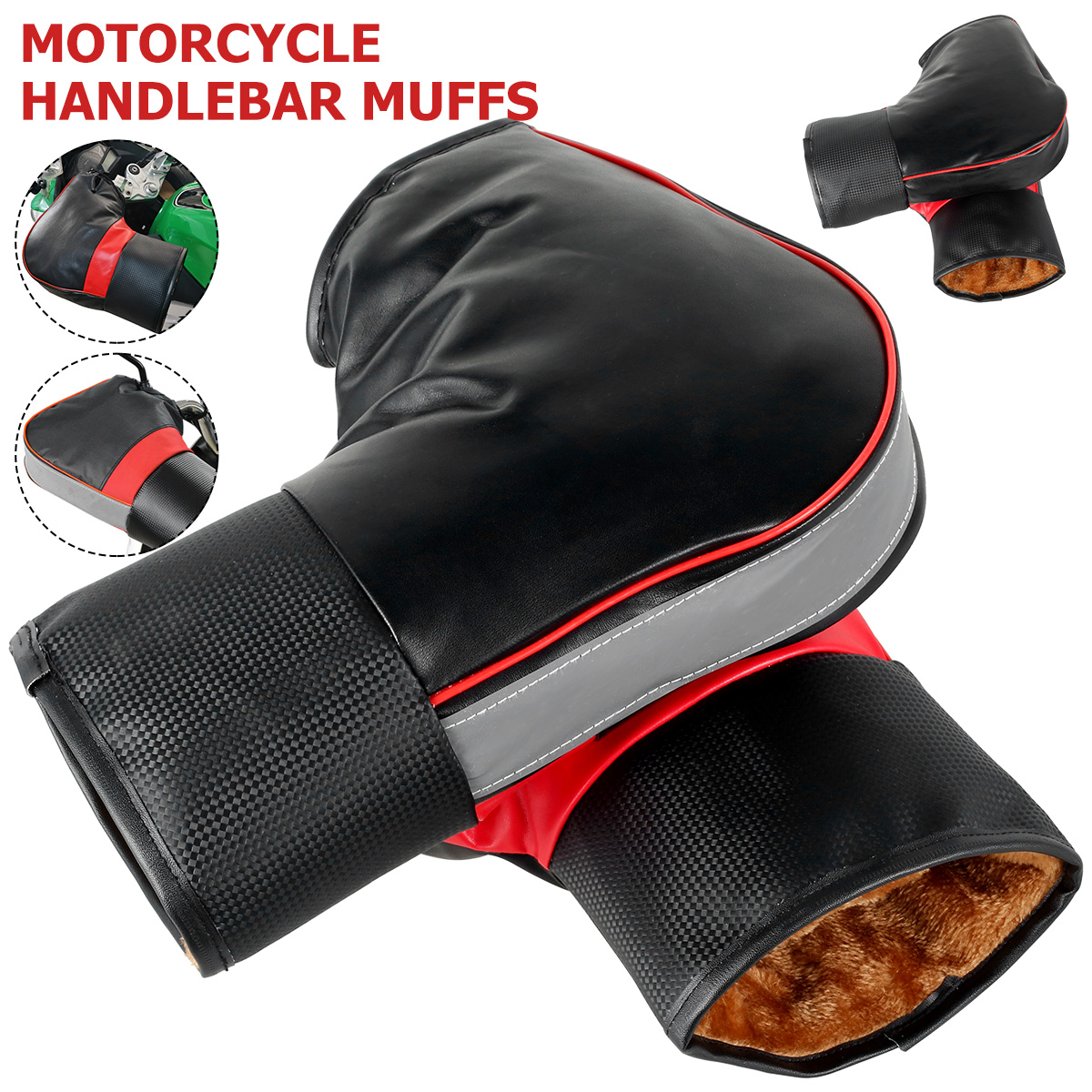 1Pair Motorcycle Handlebar Muf - đánh giá và giá Motorcycle Gear Gloves