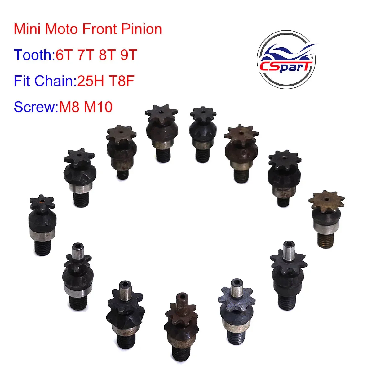 6T 7T 8T 9T 25H T8F M8 M10 Dây - đánh giá và giá Motorcycle Gear Rack