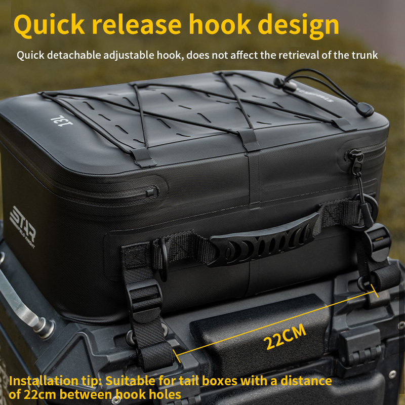 SFK Universal 13L Black Motorc - đánh giá và giá Motorcycle Gear Rack